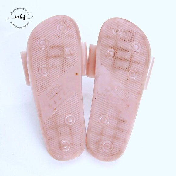 Melissa Beach Bow Jelly Slides Light Pink Women US 8 EU 39 - Picture 12 of 13